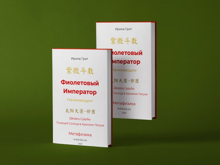 Обложка книги «Фиолетовый Император. Тай Ян в Кролике-Петухе. Дворец Судьбы по Цзы Вэй Доу Шу» — серия Метафизика Ирины Грит