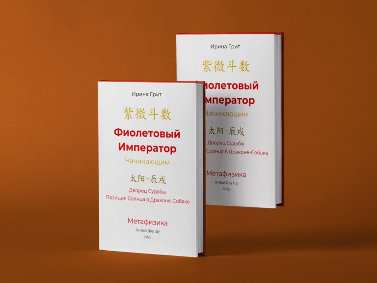 Обложка книги «Фиолетовый Император. Тай Ян в Драконе-Собаке. Дворец Судьбы по Цзы Вэй Доу Шу» — серия Метафизика Ирины Грит