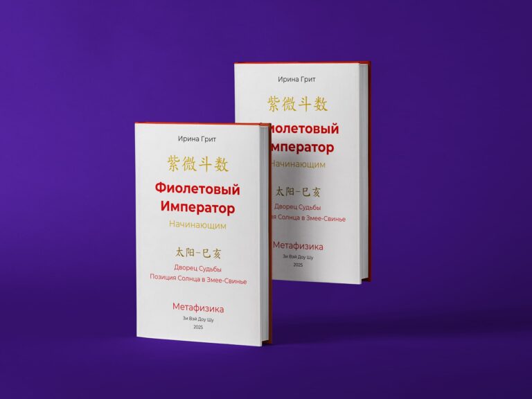 Обложка книги «Фиолетовый Император. Тай Ян в Змее-Свинье. Дворец Судьбы по Цзы Вэй Доу Шу» — серия Метафизика Ирины Грит
