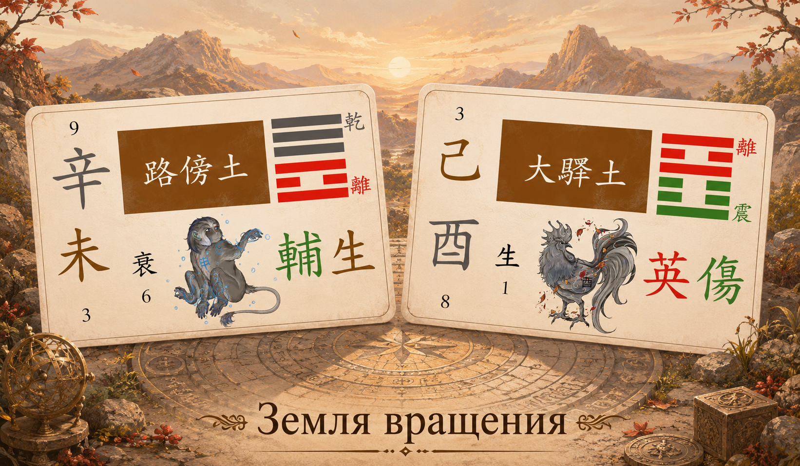 Дайская Земля 大驿土 — На Инь столпов Ву Шэнь (戊申) и Цзи Ю (己酉) в Ба Цзы